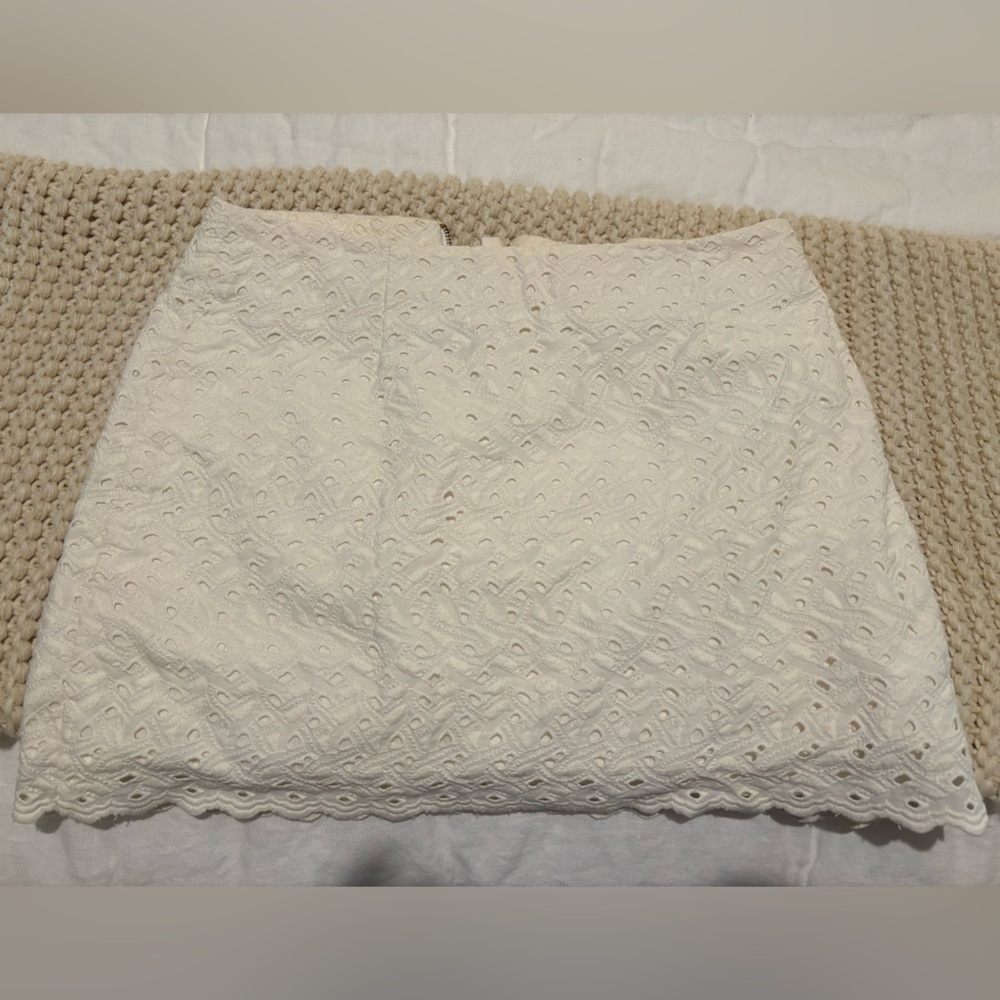 Lily Pulitzer White Eyelet Skirt
